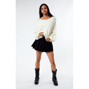 Free People Found My Friend‎ Textured Crew Neck Sweater Cream Women Size S